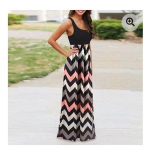 Annapolis Striped Maxi Dresd